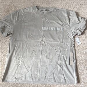 Essentials Gray Short Sleeve Tee Relaxed Fit